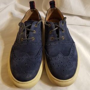 Polo Ralph Lauren Jarrod WingTip Blue Suede Shoes